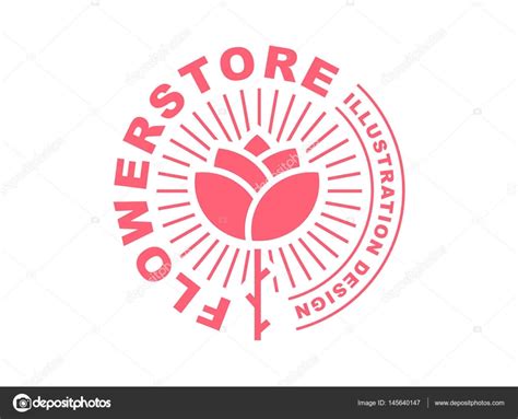 Red rose logo - vector illustration, emblem on white background — Stock ...