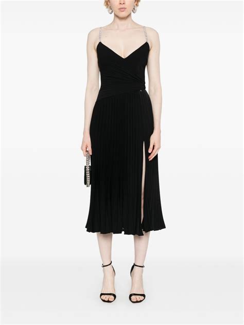 Nissa Sleeveless Pleated Midi Dress Black Farfetch