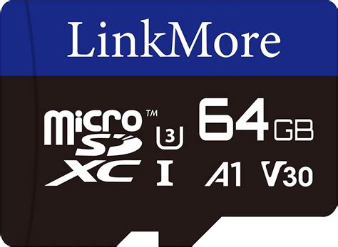 LinkMoreMicro SDXC Card A1 UHS I U3 V30 Class 10 Compatible Read