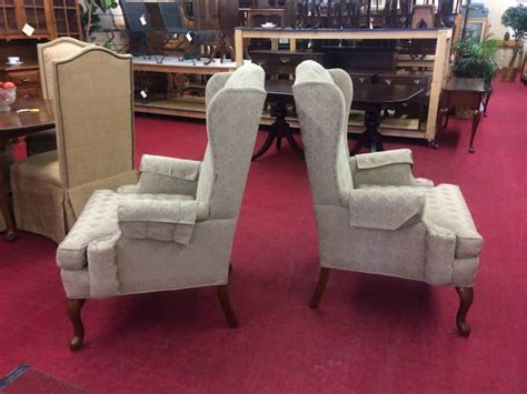 Vintage Wingback Chairs, Clayton Marcus Furniture, The Pair