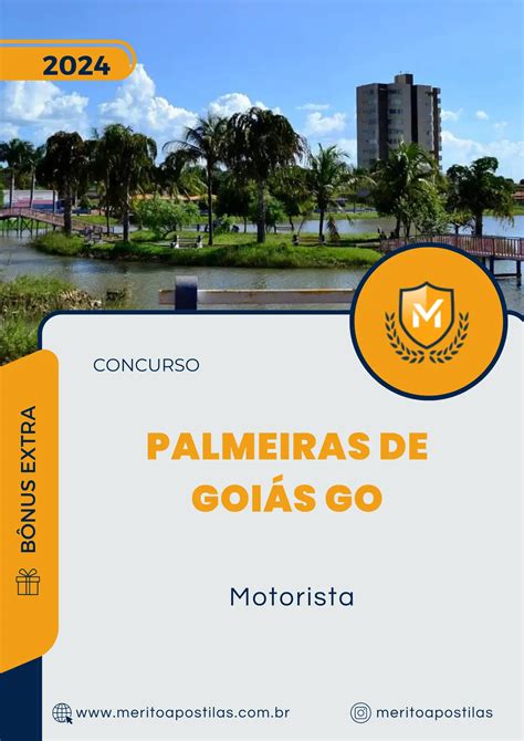 Apostila Motorista Concurso de Palmeiras de Goiás GO 2024 Mérito