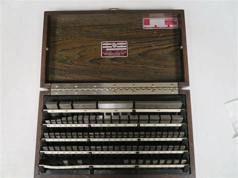 Starrett Webber English 83 Pc Gage Block Set Rect Steel Grade 2