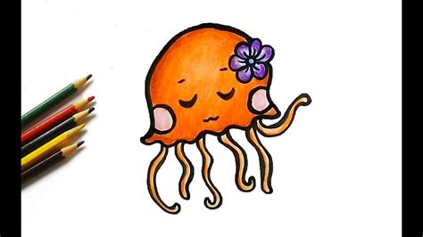 How To Draw A Cute Jellyfish