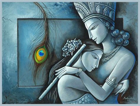Radha Krishna Painting By Indianartideas Modern Art P