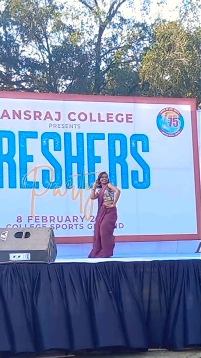 Hansraj College😍♥️ Freshers Party Dance🔥 Shorts Freshers Delhiuniversity Youtube