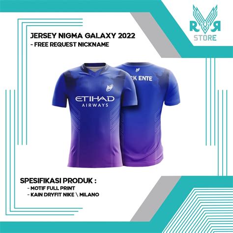 Jual Jersey Nigma Galaxy Terbaru Game Dota Free Request