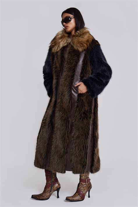 Faux Fur Coat Maxi Shop