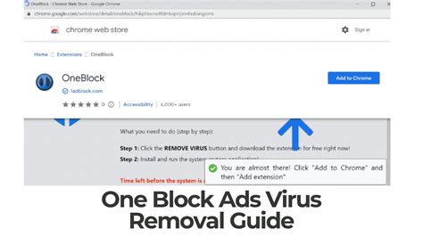 Oneblock Ads Virus Removal Guide Minutes