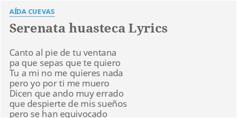 Serenata Huasteca Lyrics By A Da Cuevas Canto Al Pie De