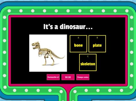 Dinosaurs Choose The Correct Answer For Each Question Teleturniej