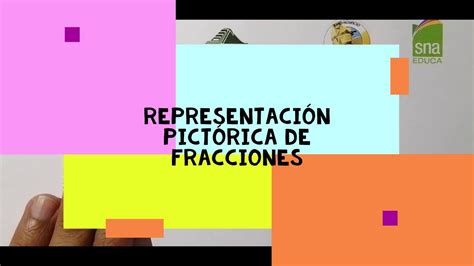 Representación Pictórica De Fracciones Youtube