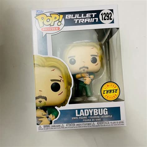 Funko Pop Bullet Train LadyBug 1292 Limited Chase With Protector