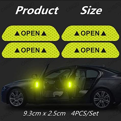 Buy Reflective Car Door Edge Guard Stickers Pack Of Neon Open Door