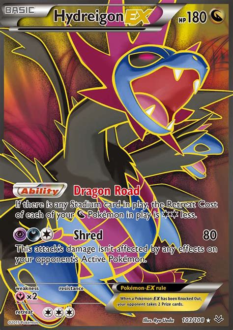 Hydreigon Ex Roaring Skies Pokemon Card