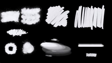 Bleach Paint Brush Strokes Clipart White Brush Overlay Etsy