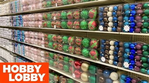 Hobby Lobby Christmas Decorations Christmas Decor Ornaments Shop With Me Shopping Store Walk