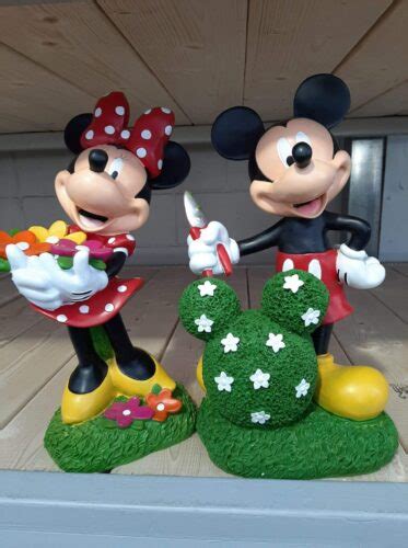 These Mickey And Minnie Garden Statues Are The Perfect Way To Add Some