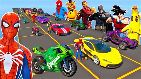 Carros E Motos Homem Aranha E Super Her Is Vs Desafio Do Hulk Venom