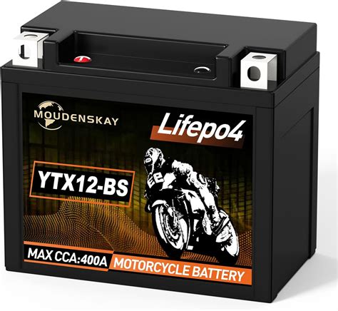 Amazon Fr Moudenskay Batterie De Moto Au Lithium Batterie De Sports