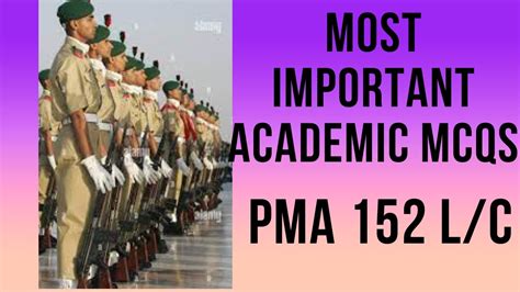 Most Important Academic MCQs Of PMA 152 Long Course YouTube