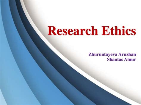 Research Ethics презентация онлайн