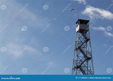 Fire tower at Mount Beacon stock image. Image of forest - 111180269