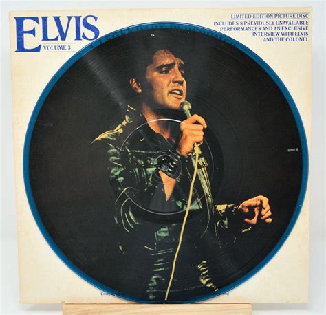 Elvis Presley Legendary Performer Vol 3 Vinyl Record Lp Picture Disc