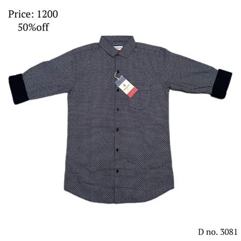 Mens Printed Cotton Shirt Casual Full Sleeves At Rs 600 In Surat