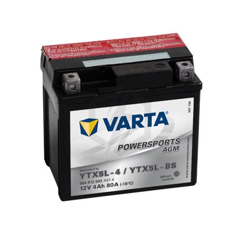 Batterie Moto Varta Agm Ytx L Bs V Ah A