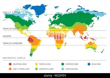 Klima-Zone-Karte von Australien Stock-Vektorgrafik - Alamy