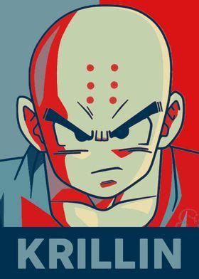 Krillin Metal Poster Print Muhammad Daffa Umar Displate Dragon