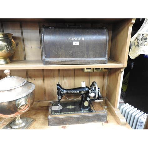 Oak Cased Singer Sewing Machine