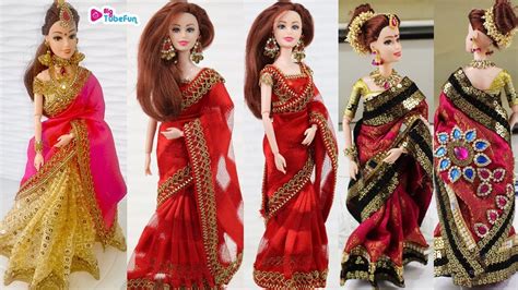 Barbie Diy Barbie Dolls Barbie Bridal Lehenga Saree Indian Dolls