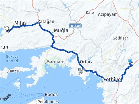 Seydikemer Yaylapatlangıç Milas Bodrum Havalimanı Arası Kaç Km Yol Tarifi