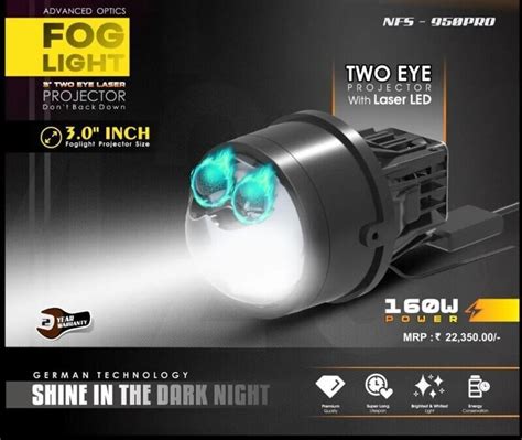 Maxxlink Nfs Pro Dual Laser Bi Led Fog Projectors Inch