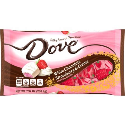 Dove Promises White Chocolate Strawberries And Creme Valentines Day Chocolate Candy Bag 74 Oz