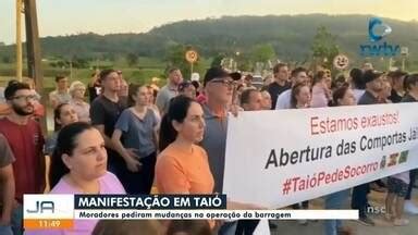 Jornal do Almoço SC Blumenau Moradores de Taió pedem mudanças na