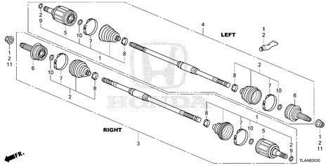 Honda Cr V Driveshaft Assy L Rear Driveline 42311 Tla A21 Norm Reeves Honda Vista Vista Ca