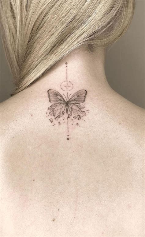 70 Beautiful Tattoo Designs For Women Butterfly Back Neck Tattoo I