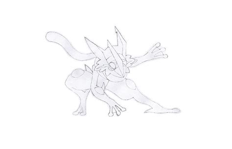 Greninja Ash Form Sketch by BoomKey on DeviantArt