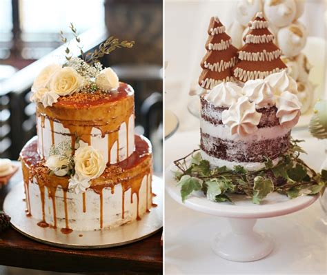 6 Wonderful Naked Cake Styles Weddingku