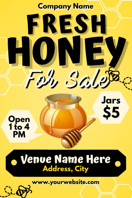 Template Honey Sale Postermywall