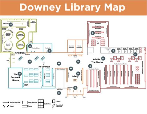 Downey Library Map