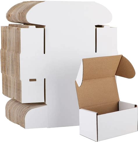 Horlimer Pack X X Small Shipping Boxes White Corrugated Cardboard