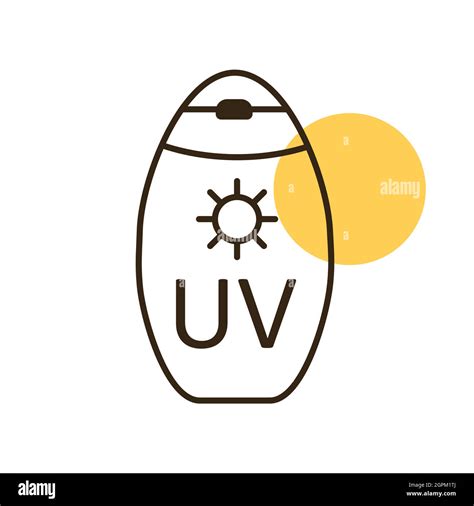 Sunscreen Cream Flat Vector Icon Summer Sign Stock Vector Image And Art
