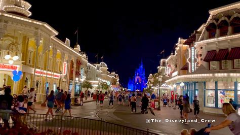 Main Street USA At NIGHT HD Magic Kingdom At Walt Disney World Feb