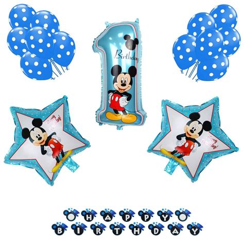 Set Aranjament Bundle Cifra Mickey Baloane Folie Si Latex Si