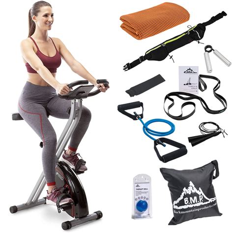 Marcy AMZ 150BK Folding Upright Exercise Bike With Adjustable