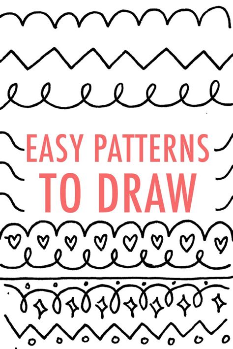 Easy Patterns To Draw Design Your Own Pattern Pattern Design Drawing