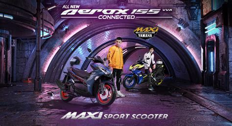 Yamaha All New Aerox Connected Version Tampil Semakin Sporty Dengan